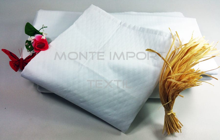 colchas de piqué para hostelería modelo rombos blanca