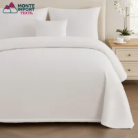 Colcha de piqué ROMBOS blanca