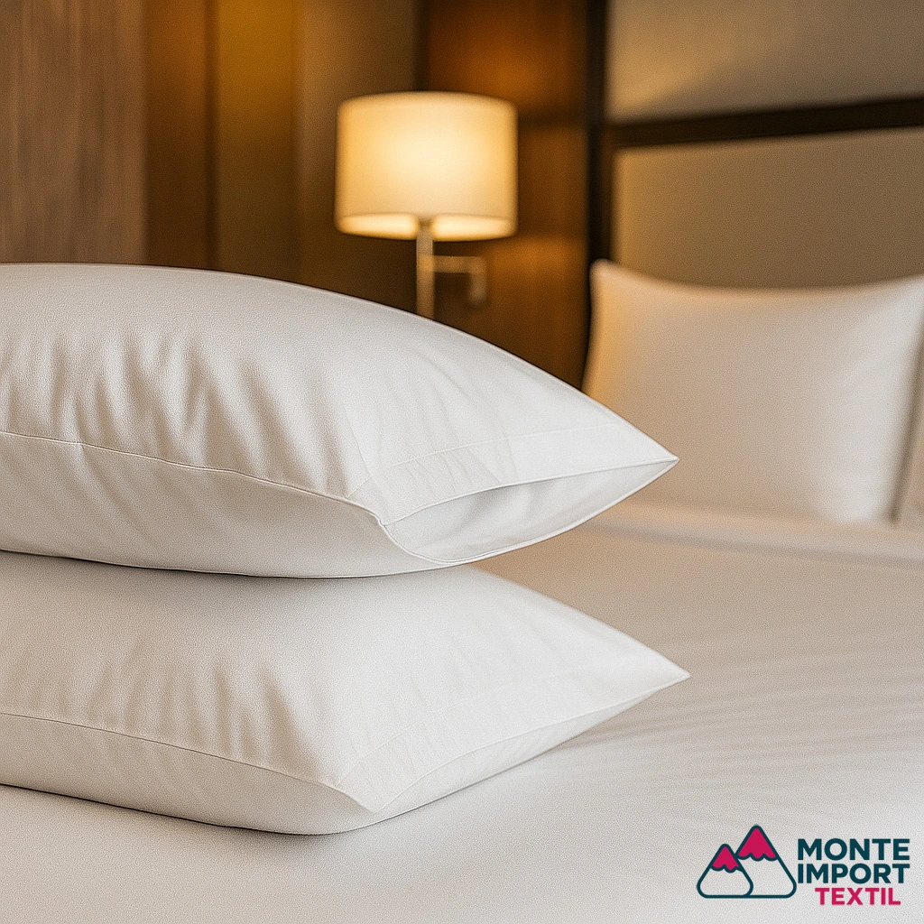 Funda de almohada de 2 bocas blanca en Popelin de 100% Algodón (alta gama)