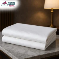 Sábana encimera blanca de popelín 100% algodón para hoteles de gama alta con tejido 40/40 – Monte Import Textil