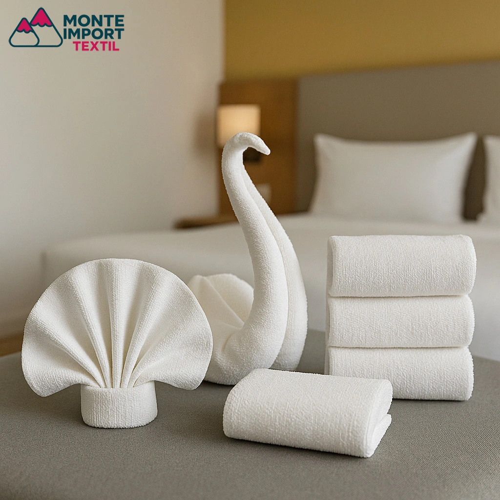 técnicas doblado toallas hotel Enrollado tipo SPA de toalla profesional para hoteles y centros wellness – Monte Import Textil